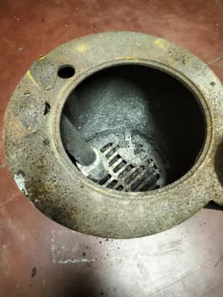 Estufa antigua de leña