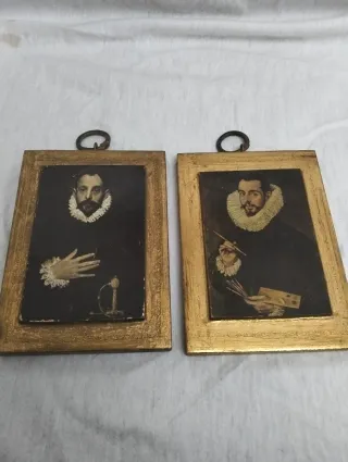 Pareja de cuadros antiguos
