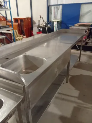 Fregadero industrial acero inoxidable