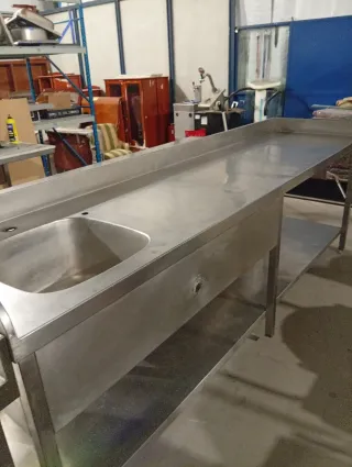 Fregadero industrial acero inoxidable