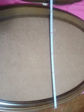 2 Espejos Ovalados Madera