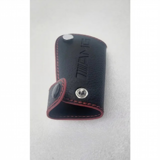 FUNDA LLAVE CUERO borde rojo MERCEDES AMG R.1287