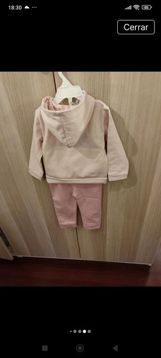 Conjunto bebé niña rosa carrusel