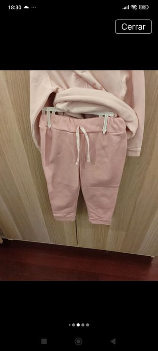 Conjunto bebé niña rosa carrusel