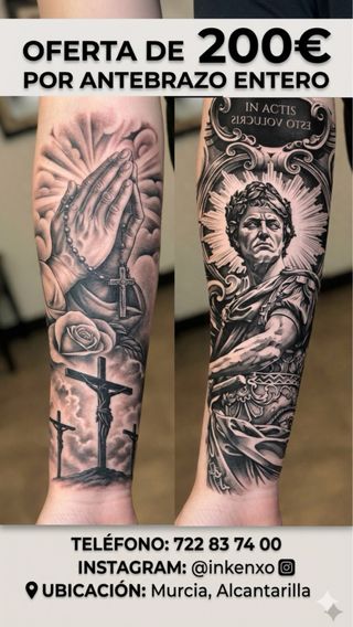 Tatuaje Antebrazo Entero - Oferta 200€