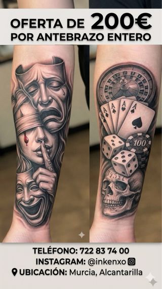 Tatuaje Antebrazo Entero - Oferta 200€