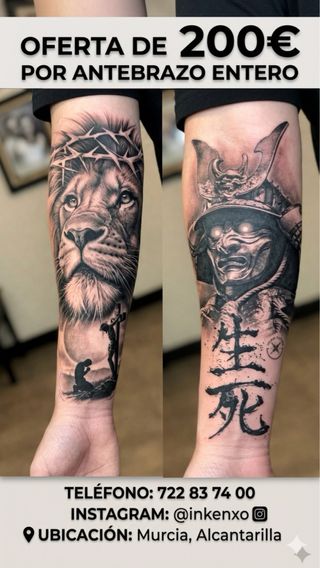 Tatuaje Antebrazo Entero - Oferta 200€