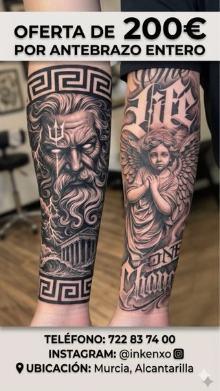 Tatuaje Antebrazo Entero - Oferta 200€