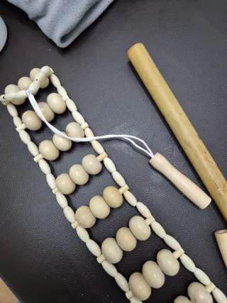 Cinturón masaje y bambú