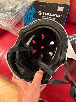 Casco de skate Tijuana S565 blanco talla S niño/a