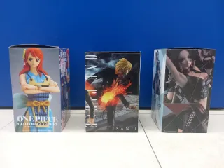 3 Cajas Vacías One Piece (Nami, Sanji, Robin)