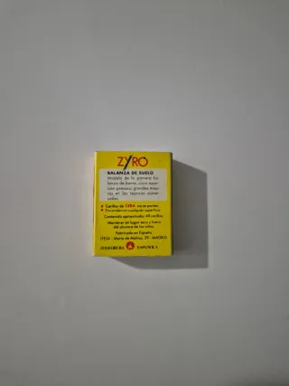 Caja cerillas antigua Zyro Cera Balanza de Suelo