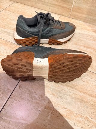 Zapatillas Scalpers Marrón y Verde sin caja