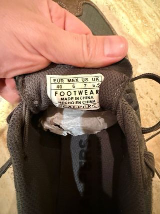 Zapatillas Scalpers Marrón y Verde sin caja