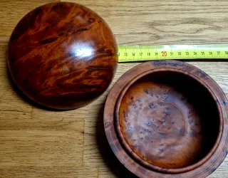 Caja artesanal de madera 14 cm