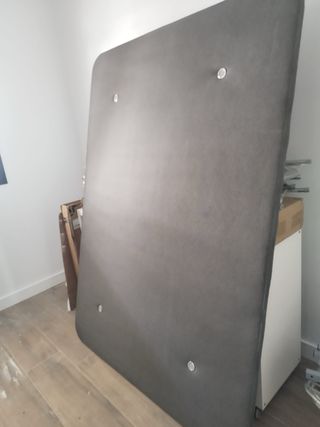 Base tapizada y colchón 135x190 cm