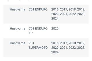 Corona Duraluminio Z-45 Husqvarna 701 2016-2024