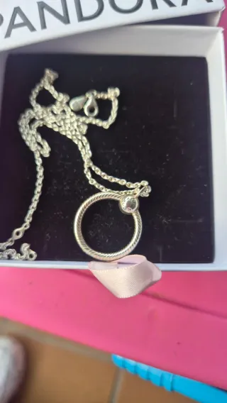 Colgante Pandora Aro Plata