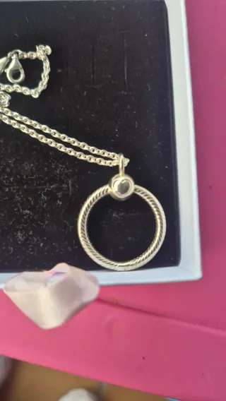 Colgante Pandora Aro Plata