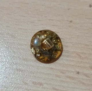 Lotto 44 Bottoni vintage marroni e dorati