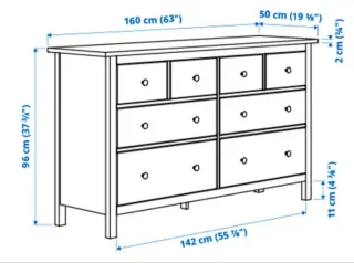 CÓMODA HEMNES IKEA