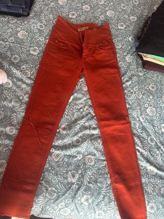 Pantalón Salsa Naranja Talle Alto