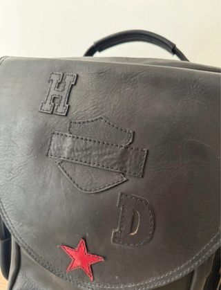 Borsa moto Harley Davidson Pelle Nero