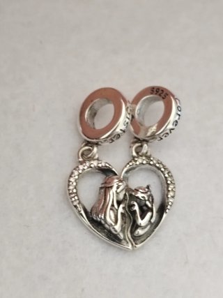 Charm Cuore Sorella Forever Argento sister