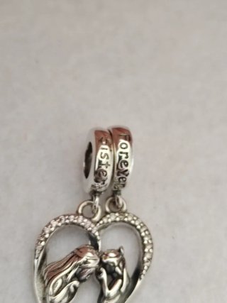 Charm Cuore Sorella Forever Argento sister