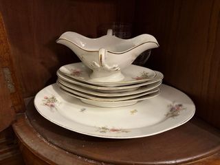 Vajilla porcelana antigua floral