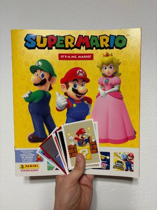 Super Mario it’s a me, mario cromos panini