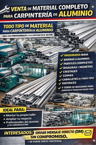 Material Carpintería Aluminio Completo