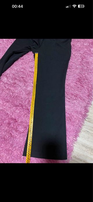 Calças Flare Pull&Bear Pretas Tamanho 34