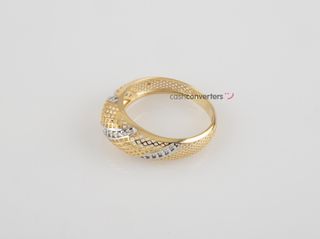 anillo oro 18k con piedra con circonita t. 10 (15,92 mm)