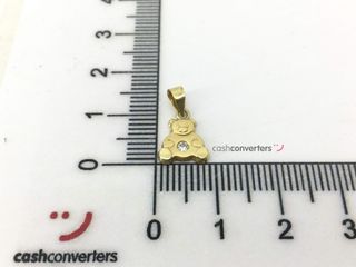 colgante oro 18k con piedra con circonita