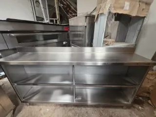 ☑️Mesa Estanteria Acero Inox 1 Balda