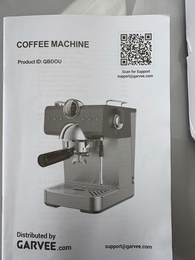 Cafetera Espresso Semi-Automática GARVEE NUEVA
