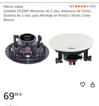 Altavoces de techo Lyndahl CS200P
