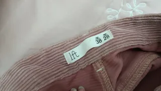 Falda rosa pana invierno talla 38