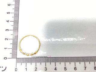 anillo oro 18k con circonita