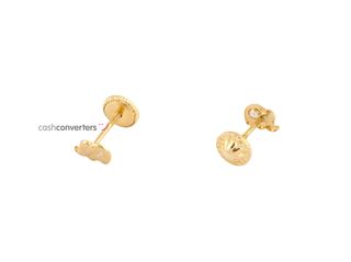 pendientes oro 18k con piedra
