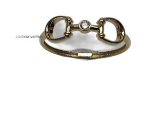 anillo oro 18k con circonita