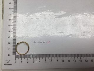 anillo oro 18k con circonita