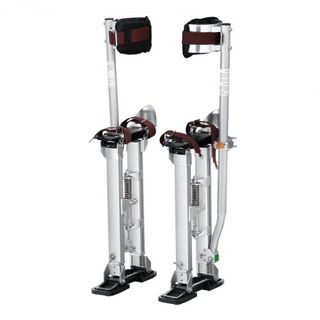 Andamios de Yeso, Andamios de Herramienta de Aluminio Ajustables de 46 cm-76 cm con Rodilleras Protectores, Andamios de Trabajo Duraderos y Antideslizantes para Pintura de Sheetrock, Caminata, Cin...