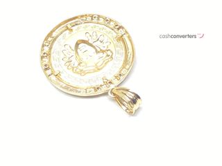 colgante oro 18k con circonita