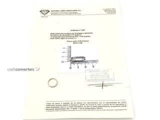 anillo oro 18k con piedra con diamante