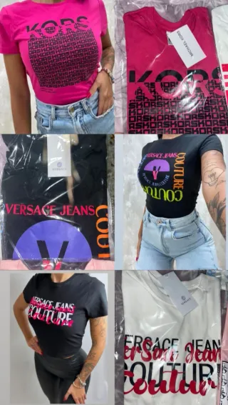 T-shirt Karl Lagerfeld e Versace