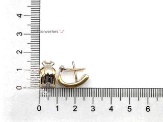 pendientes oro 18k con piedra con diamante