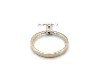 anillo oro 18k con piedra con diamante