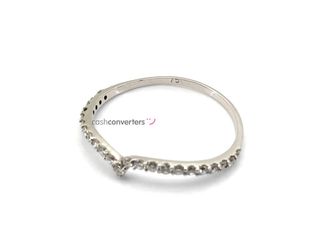 anillo oro 18k con piedra con diamante